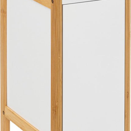 Toiletrolhouder Natureo met Reserverolhouder 33x20x80cm - Wit/Bruin