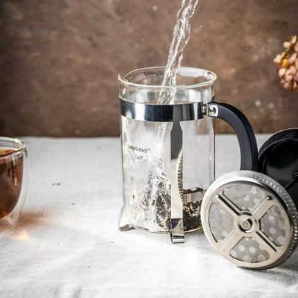 Kinghoff KH4838 Theezetapparaat - Glazen Kan met RVS Infuser - 0,8 Liter - Afwasmachinebestendig - Glas