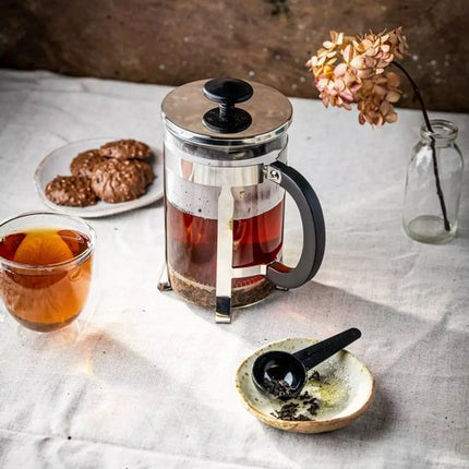 Kinghoff KH4838 Theezetapparaat - Glazen Kan met RVS Infuser - 0,8 Liter - Afwasmachinebestendig - Glas