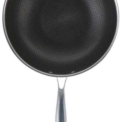 Klausberg 9024 - Wokpan, antiaanbaklaag met honingraatstructuur - 28 cm - 3-laags - 304 roestvrij staal - PFOA-vrij