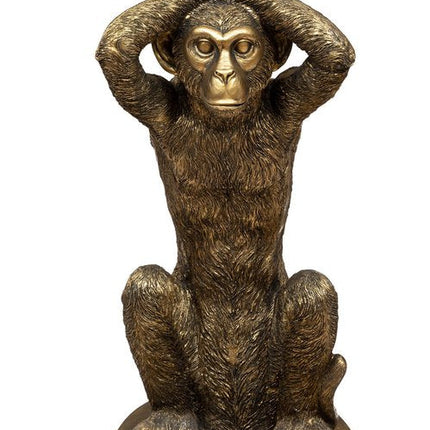 Atmosphera Monkey salontafel - Ø40xH52cm - Goud