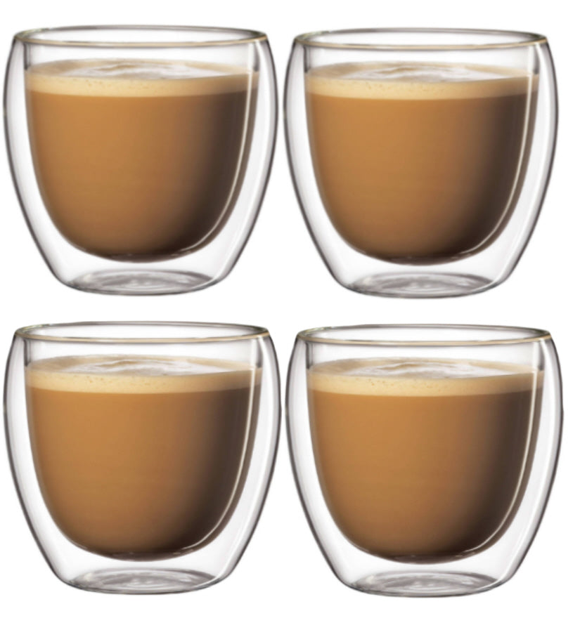 Verres à double paroi - 250 ml - 4 pièces