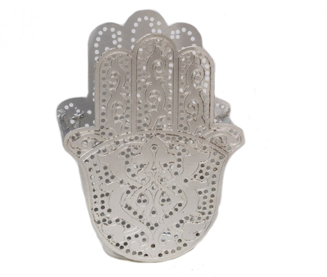 Fatima waxinelichthouder dubbel zilver