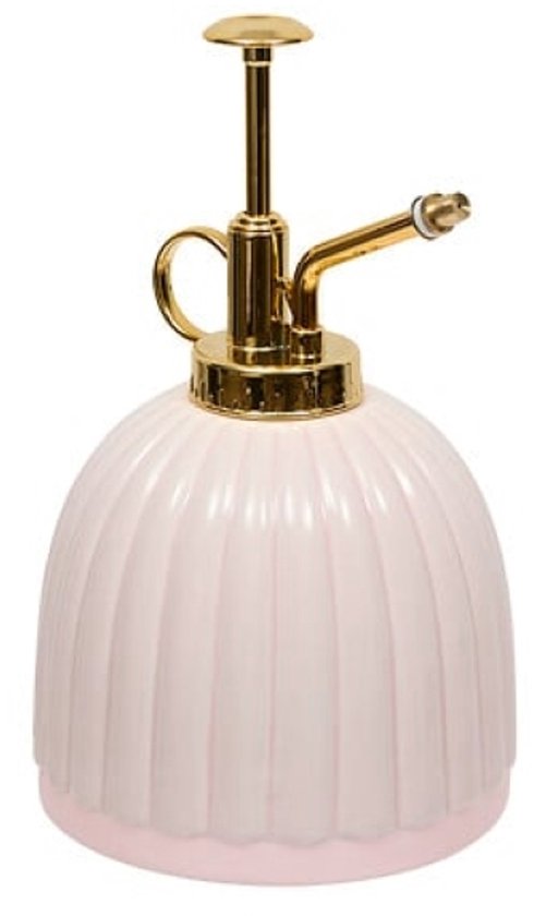 Pflanzensprüher - Keramik-Blumensprüher - Blumenspritze - Zimmerpflanzen-Wasserzerstäuber - Vintage Pflanzen-Mister - 220 ml - Dolomit - 10,7 x 10,7 x 17,5 cm - Rosa