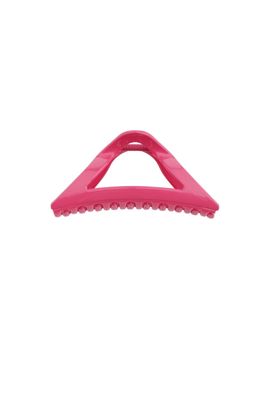 Roze - Fuchsia Driehoek Haarclip – Zomers Design – Plastic – 11, 5 cm