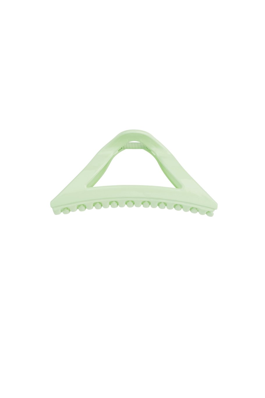 Lichtgroene Driehoek Haarclip – Zomers Design – Plastic – 11, 5 cm