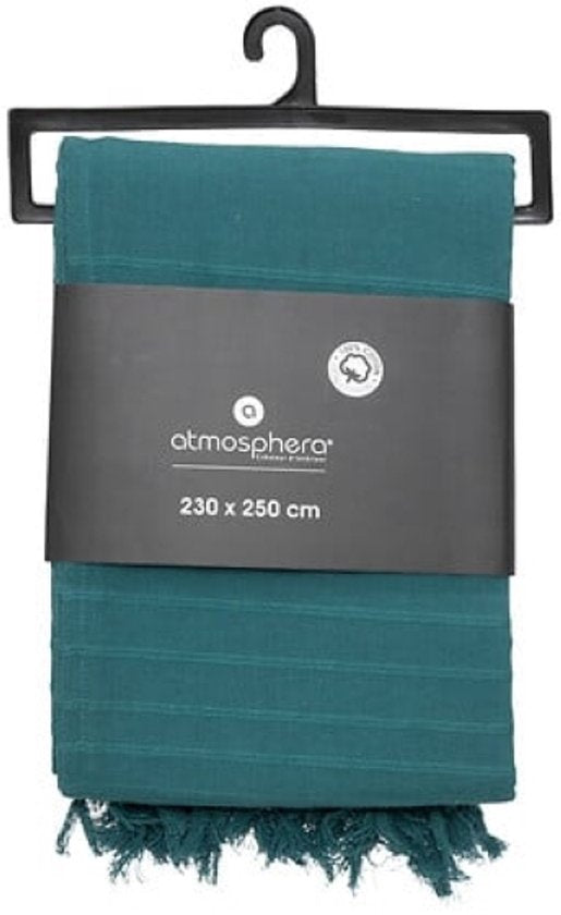 Anjali Tagesdecke - Luxuriöse Viskose-Tagesdecke - Großer Bettüberwurf für Doppelbett - Dekorative Tagesdecke für Schlafzimmer - 230 x 250 cm - Blau
