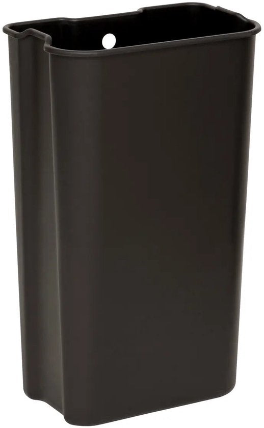 5Five Prullenbak Norvik - mat zilver - rvs metaal - 30 liter - 36 x 30 x 61 cm - afvalbak