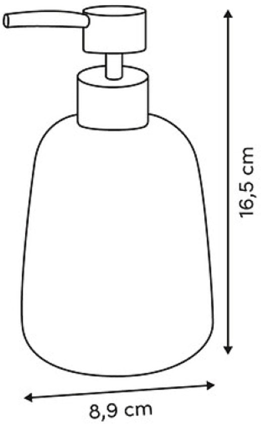 Badkamer accessoires set Dotty – bruin glas, 3-delig met zeeppompje 400 ml – foto 8