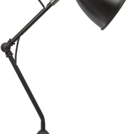 Atmosphera Tafellamp/bureaulampje Design Light Classic - zwart - metaal - H62 cm - Leeslamp