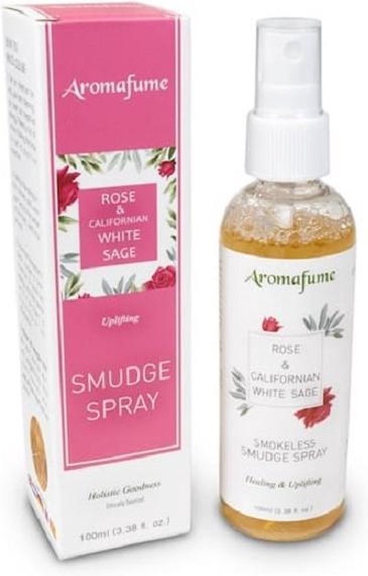 Aromafume natural smudge spray white Sage rose - witte salie roos - spray - 100 ml