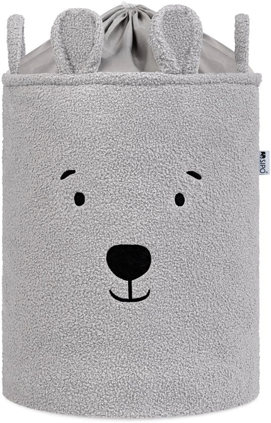 Panier de rangement Sipo XL avec cordon de serrage 43 litres 35 x 35 x 45 cm gris