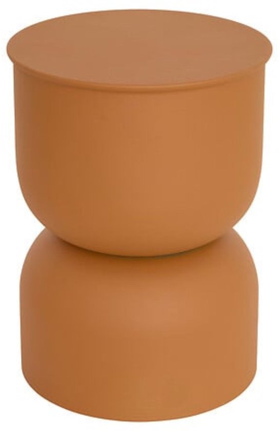 Atmosphera – Totem Salontafel Palomba – Oker Ø 31 cm Staal H 41.8 cm – Geen Montage