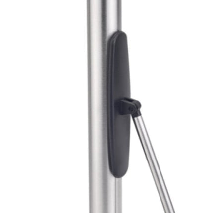 KING HOFF Stalen Keukenrolhouder - RVS Zilver - Keukenaccessoire met Drukarm - KH-1955 - Keukenpapier houder