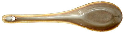 MPLCo - Ramen Lepel - Keramische Ramen Lepel - Aziatische Soeplepel - Japanse Noodle Lepel - Voor Ramen, Soep, Bouillon & Noedels - Vaatwasser, Oven & Magnetronbestendig - 16 x 4.5 cm - Lichtbruin