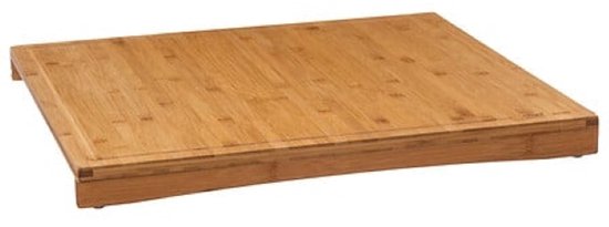 Schneidebrett - Bambus-Schneidebrett - Herdabdeckplatte - Küchenarbeitsflächen-Erweiterung - Robust & Langlebig - 58 x 52 cm - Bambus