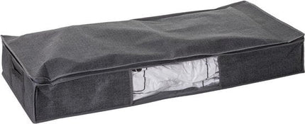 5Five Dekbed/kussens opberghoes - antraciet grijs - met vacuumzak - 100 x 45 x 15 cm