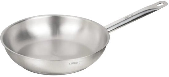 Kinghoff KH-2019 RVS Koekenpan – Ø24 cm – Zonder Antiaanbaklaag