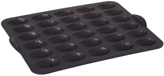 Siliconen TOP Maxi siliconen 30 madeleinevorm - verstevigde metalen armatuur - anti-aanbak - 40,1 × 30,7 × 2,0 cm - oven en vriezer - 100% Siliconen Platinium