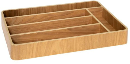 Populieren en bestekbak ronde hoeken Five® - Hout - Sorteervakken