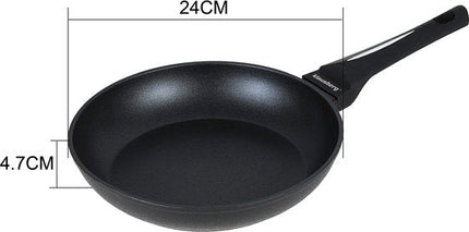 Klausberg 7689 - Zwarte koekenpan - 24 cm - zwart