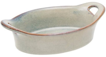 2-Delig Ovenschaal - Ovale Schalen - Serveerschalen - Stoneware Keramiek - Oven Magnetron Vaatwasser - 0.3L - 20.4 x 11,5 x 5.8 cm - Groen