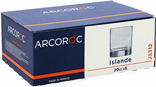 Arcoroc Islande Becherglas - 200 ml - 6 Stück