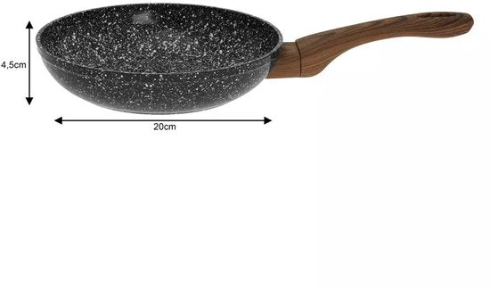 Kinghoff koekenpannenset 3-delig – marble grey, Ø 20, 24 en 28 cm, inductie – foto 5