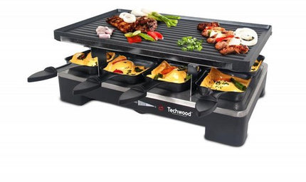 Techwood – Raclette – grill – omkeerbare bak/grillplaat – 8 personen