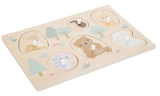2-delig Houten Puzzel Set - Educatieve Kinderspeelgoed Houten Puzzels - Moeder & Baby 6-delige Puzzel & Cijfers Puzzel - Montessori Speelgoed - Multicolor