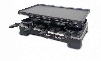 Techwood – Raclette – grill – omkeerbare bak/grillplaat – 8 personen