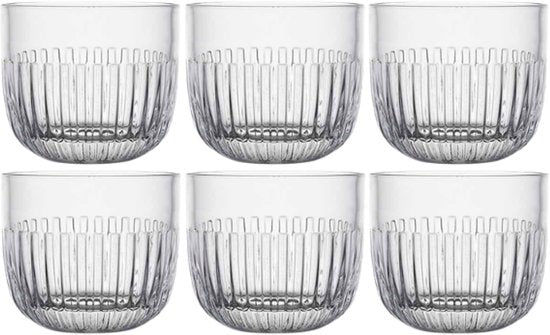 Ouessant Bodega Glas - 6-delige Glazen Set - voor Water & Frisdrank - 220 ml - Rond - Transparant