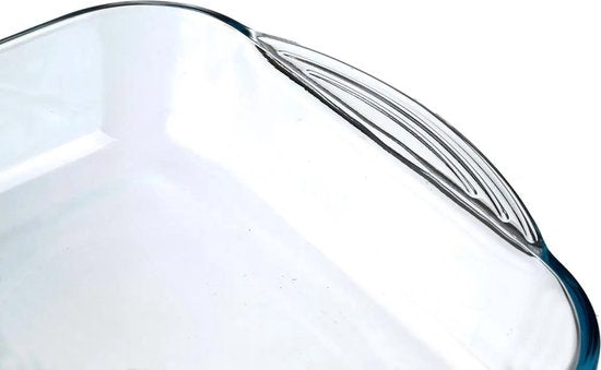 Secret de Gourmet - Auflaufform rechteckig - Transparentes Glas - 40 x 25 cm - 6 Liter