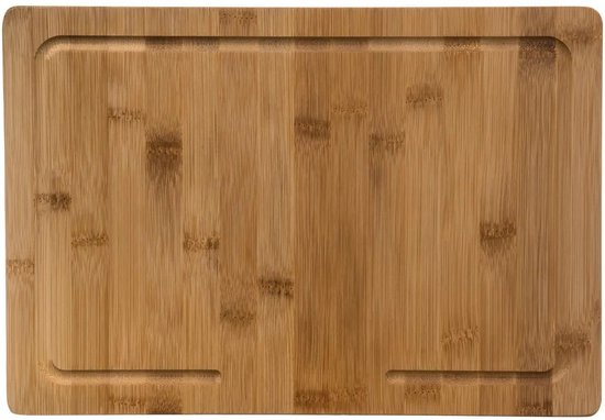 5Five bamboe snijplank voor op het aanrecht – stoprand en sapgroef, 45 x 34 cm – foto 6