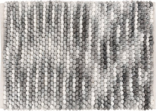 5Five katoenen badmat grijs – zacht, 75 x 50 cm, van katoen en polyester