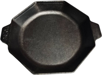 BRIZOLL H8-1825 – Achthoekige Gietijzeren Pan (Octopus Vorm) – Ideaal voor Portiebereiding & Langdurige Warmte – Geschikt voor Alle Kookplaten – Inclusief Gegoten Handvatten