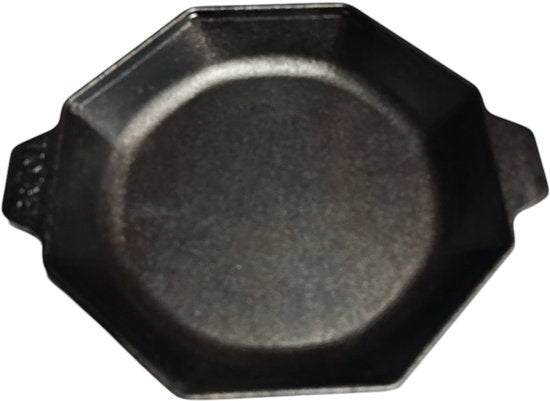 BRIZOLL H8-1825 – Achteckige Gusseisenpfanne (Oktopus-Form) – Ideal für Portionszubereitung & langanhaltende Wärme – Für alle Herdarten geeignet – Inklusive angegossenen Griffen