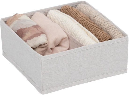Schubladen-Organizer Kleiderschrank 16 Fächer Five® - Dressy + - Beige - Faltbar