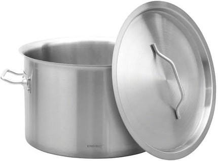 Kookpan - Catering Pan - Grote Soeppan met Deksel - Stockpot - Inductie Geschikt - voor Soep, Pasta & Stoofgerechten - 17L - Ø32 cm - RVS
