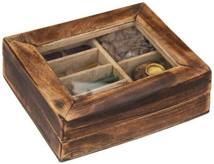Atmosphera Taly Incens Giftbox – Manguierhouten Doos met 100 Wierookstokjes en 40 Cones – 15 × 13 × 4 cm