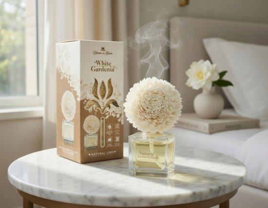 Elix Bloom at Home luchtverfrisser met bloem – White Gardenia, 100 ml – foto 2