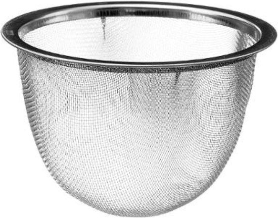 Theepot gietijzer met koperen hengsel