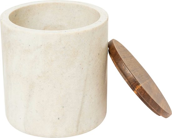 5Five Como Wattenhouder - Marmereffect - Ø10xH11cm - Beige