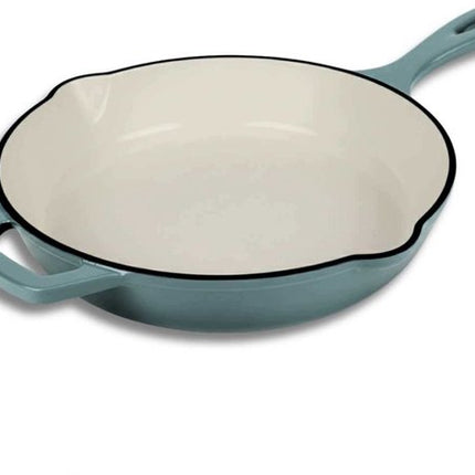 Hage - Koekenpan - Geëmailleerde Gietijzeren Koekenpan - Cast Iron Frying Pan - Geschikt voor Inductie, Gas & Oven - Ø26 cm - Pastel Teal