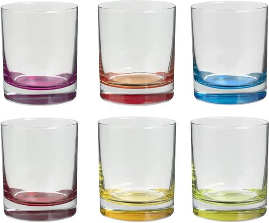 Secret de Gourmet Tumbler-Gläser - 12er-Set - 300 ml - Farbig - Trinkgläser - Wassergläser