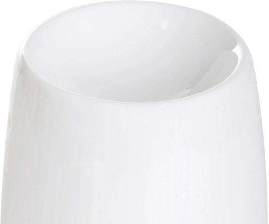 Homla - Fires Duftlampe - Aromabrenner - Inklusive Duftwachs - Duftverteiler - für Wohnzimmer & Badezimmer - Dekoration Geschenk - Keramik mit Wachs Fresh Linen - Weiß