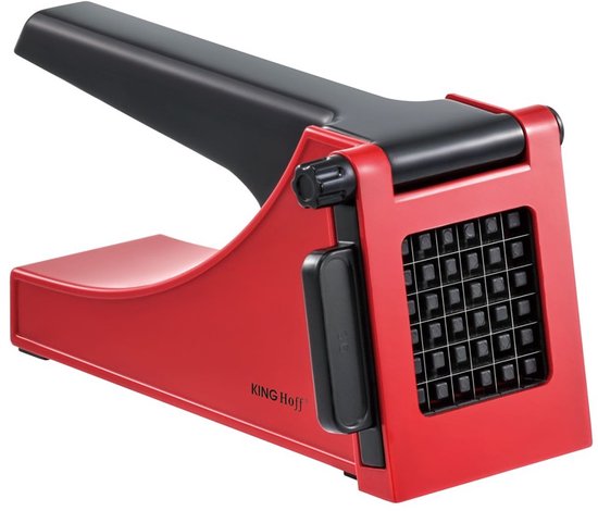 Kinghoff 1912 - Frietsnijder - 36 x 10 mm stukken - RVS messen - Rood