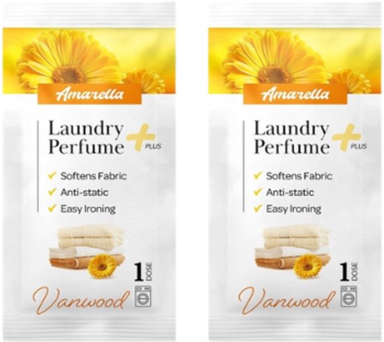 Elix Amarella+ wasparfum Vanwood - set van 2 sachets van 10 ml