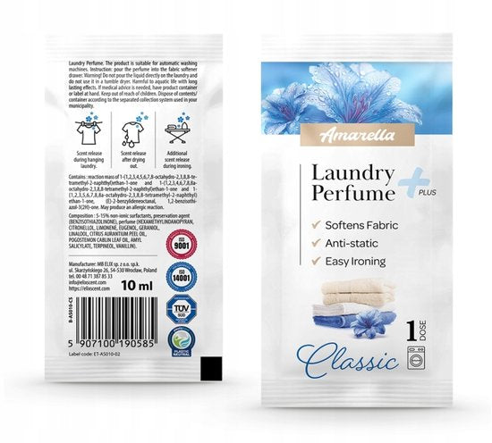 Elix Amarella wasparfum Classic – sachet van 10 ml voor 1 wasbeurt
