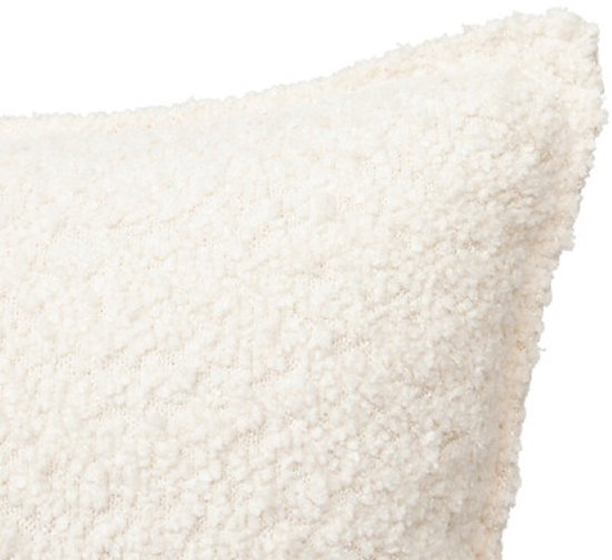 Bankkissen - Zierkissen - Dekokissen - 2er-Set - Lendenkissen Wohnzimmer - Rechteckig - Polyester - 30 x 50 cm - Elfenbein